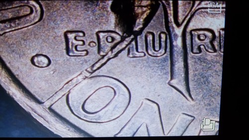 2007-P Roosevelt Dime - Shattered Reverse Die Error and Dubble Die - Picture 3 of 9