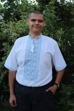 Ukrainian embroidered shirt for man, sorochka, vyshyvanka of linen, all sizes