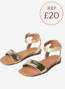 gold sandals size 4