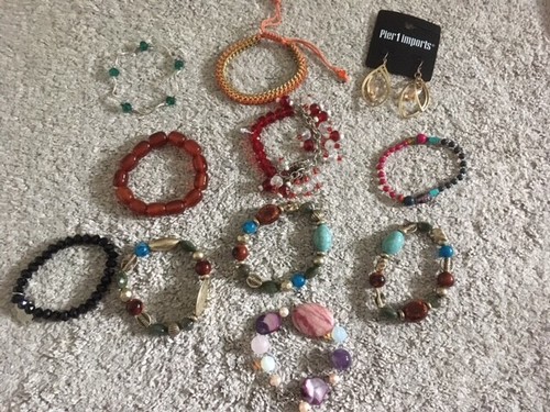 Pier1 Armbänder (9er Set!)  plus bonus ohrring - Bild 1 von 5