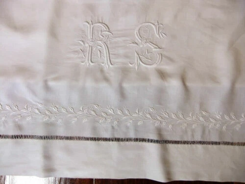 Textiles du XIXe siècle draps en lin ameublement