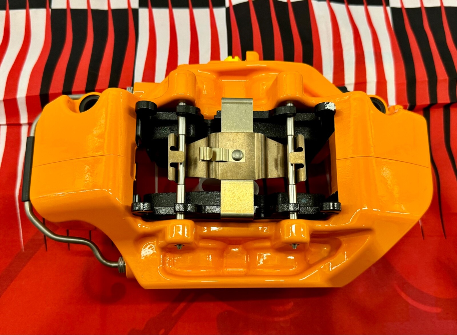 Mclaren 765LT SENNA TRACK Brake Calipers with Pads Set of Four in Gloss Orange