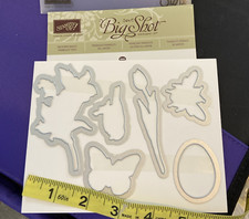 STAMPIN UP SIZZIX BIG SHOT 6 FRAMELITS DIES 'BACKYARD BASICS' 129380 FLOWERS