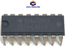 10PCS CD74HC4017E CD4017 High Speed CMOS Decade/Counter w/ 10 Decoded O/P DIP-16