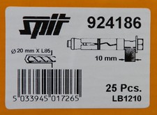 100x Spit LB1210 M12 Loose Bolt Shield Anchor Fixing 924186 Trade Job Lot