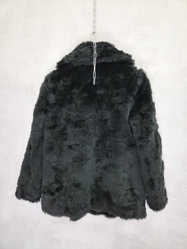 Juicy Coutoure black fur teddy jacket button ups size S - Picture 3 of 6