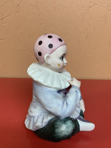 Vtg 1979 Mann Japan 6” Send in the Clowns Pierrot Harlequin Figurine Music Box - Picture 4 of 6