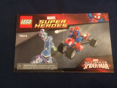 Genuine LEGO Instruction Manual 76014 Spider-Trike vs Electro No Bricks