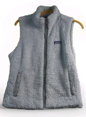 Patagonia Los Gatos Vest Womens Medium Sherpa Full Zip Fuzzy