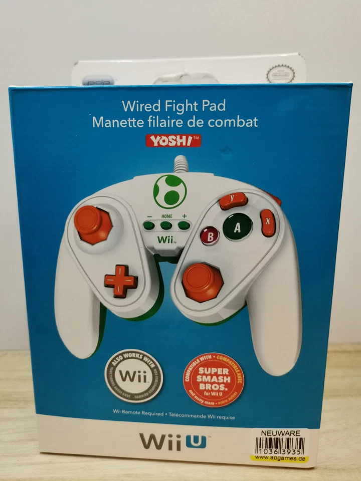 Manette filaire de Combat Yoshi Wii U PDP 085-006-yo