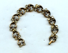 Pulsera "Reina de Corazones" Philippe DE COLECCIÓN TONO DORADO CORONA TRIFARI AÑOS 40!!!