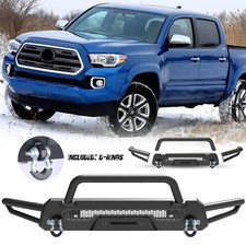 Textured Steel Front Bumper Assembly W 2d-rings For 2016-2023 Toyota Tacoma Textured Steel Front Bumper Assembly W 2d-rings For 2016-2023 Toyota Tacoma
