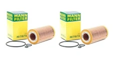 Pair Set of 2 Engine Oil Filters Mann HU718/1k For Dodge Sprinter 2500 3500 2.7L
