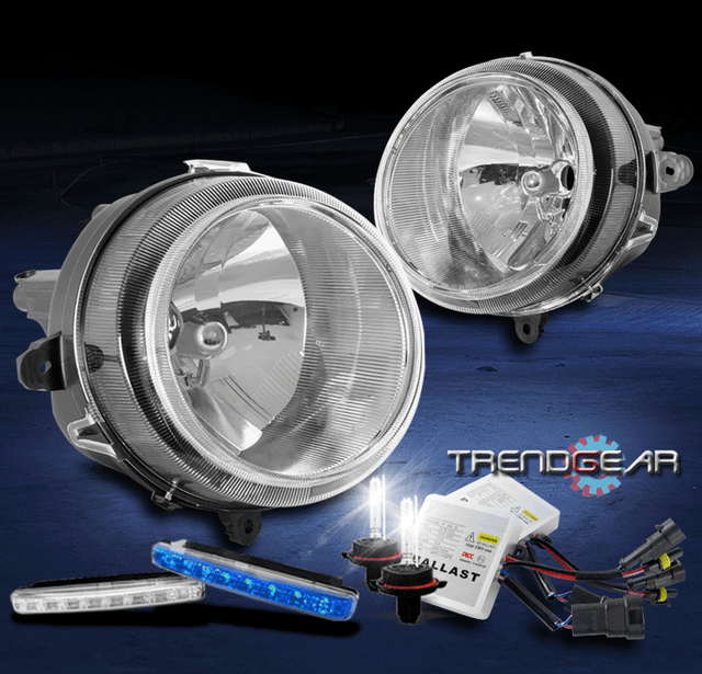 For 20072017 Jeep Patriot Chrome Replacement Headlights w/Blue LED DRL+HID Kit eBay