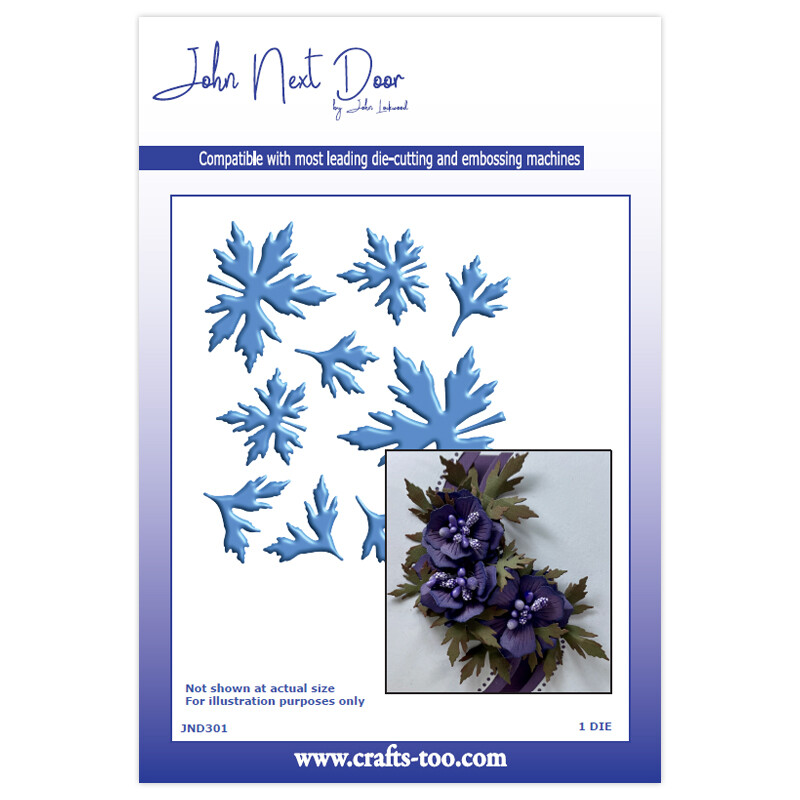 New John Next Door Metal Cutting Dies Anemone Leaves JND301