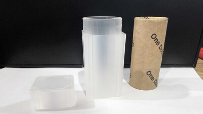 20 x Premium $1 Coin Roll Tube Also available $2 5c 50c 20c 10c Perfect Fit Air
