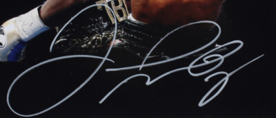 最終価格Mayweather サイン入り TITTLE本革パンチングミット 最終価格