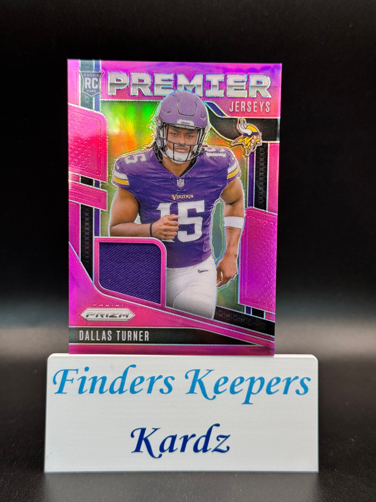 2024 Prizm Football DALLAS TURNER RC PINK PREMIER JERSEYS ~VIKINGS