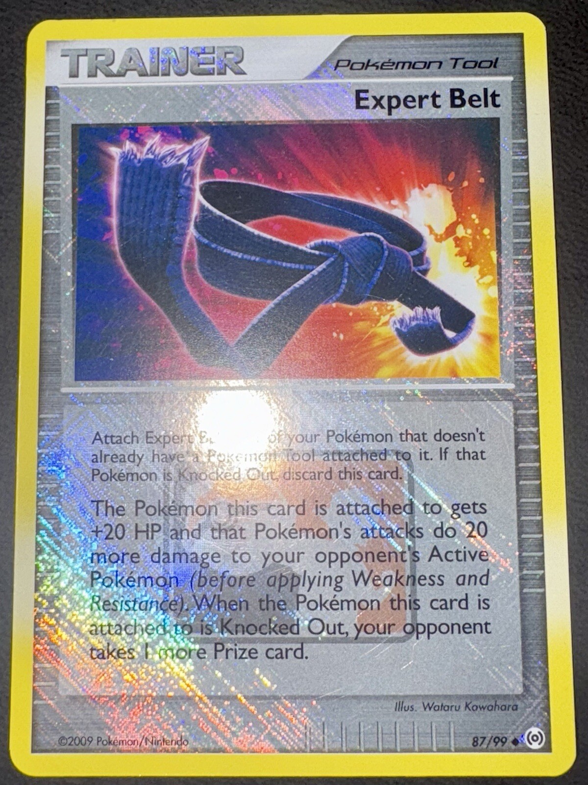 Expert Belt 87/99 Platinum arceus League Promo crosshatch Pokemon TCG Card LP