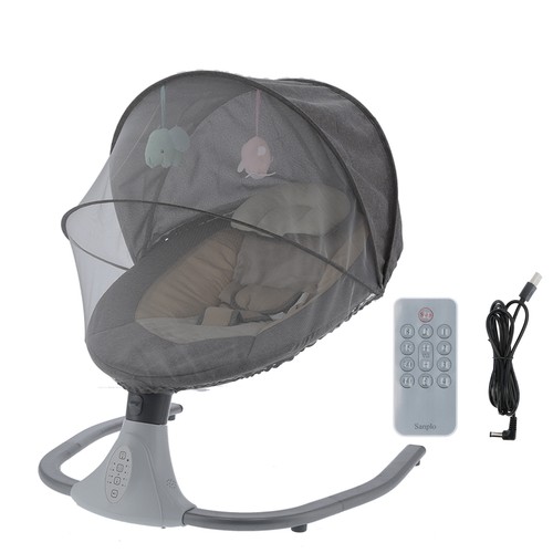 Säugling Baby E Stubenwagen Neugeborene USB Stecker Fernbedienung Baby beruhigend - Bild 5 von 12