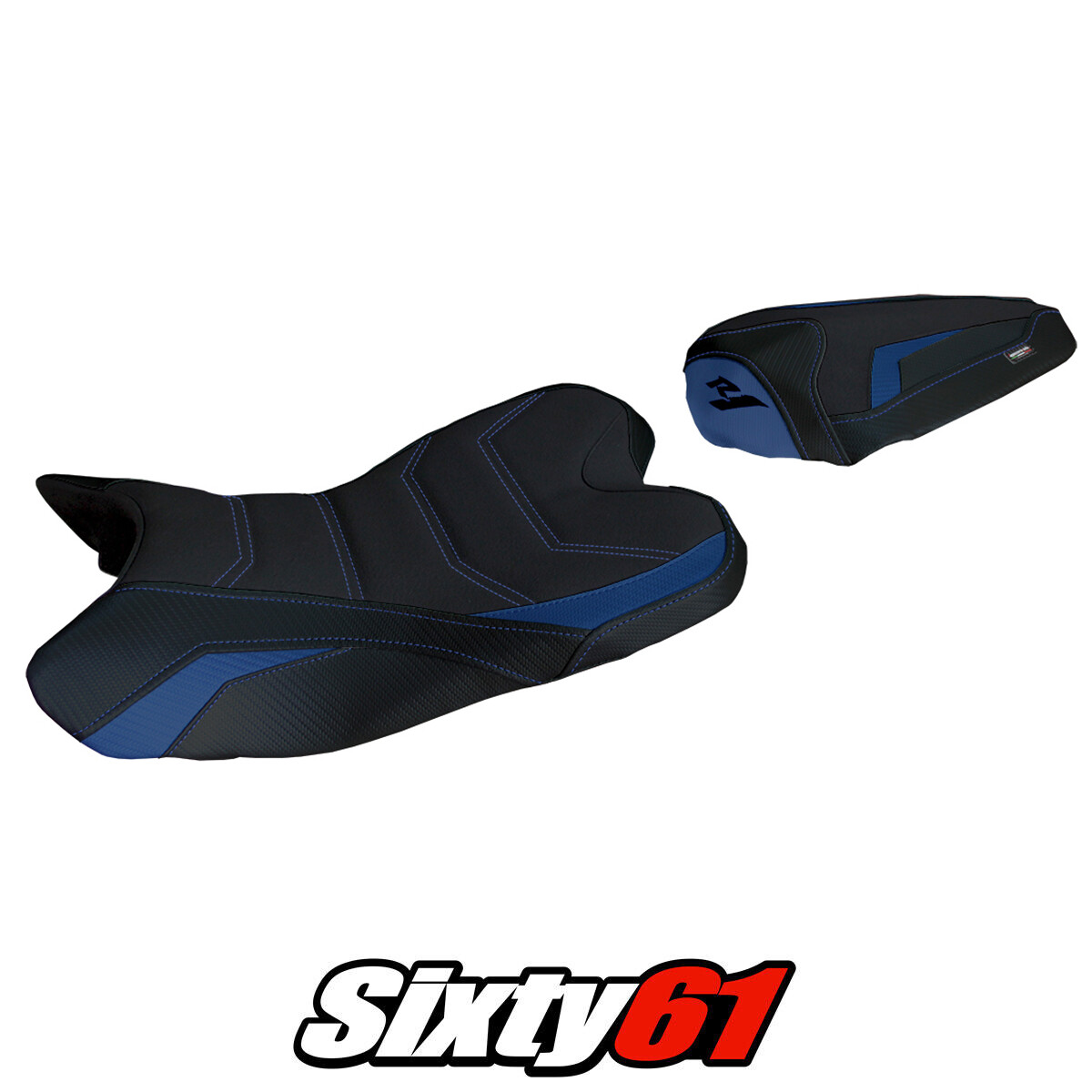 Yamaha YZF R1 2009-2011 2012 2013 2014 Seat Cover Tappezzeria Ultragrip Blue