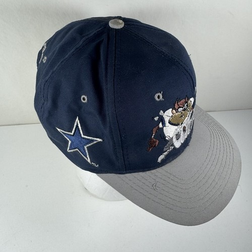1990s Vintage Dallas Cowboys Taz Hat Cap NFL Looney Tunes Snapback - Picture 3 of 7