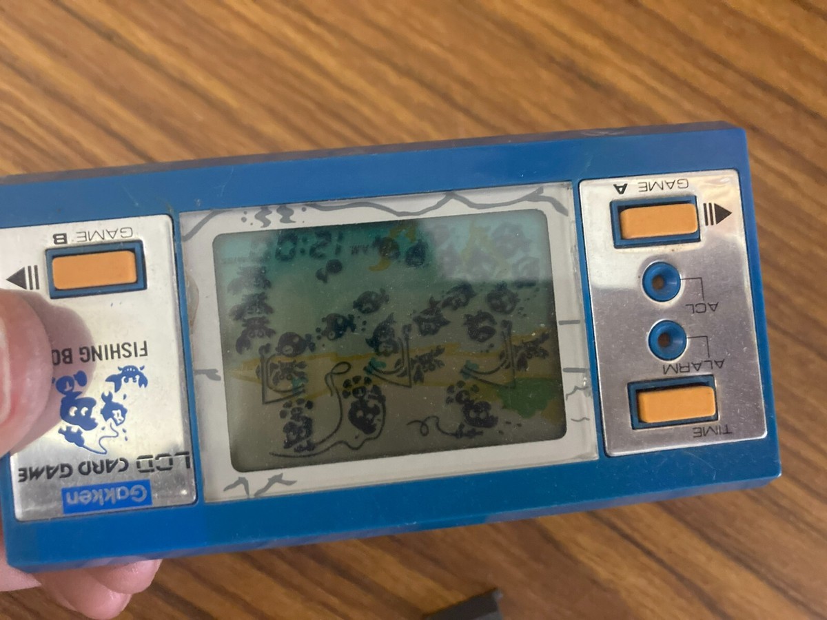 Gakken LCD Game Watch Fishing Boy japanese vintage game | eBay