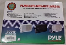 PYLE PLMR24 3.5-Inch 200 Watt 3-Way Weather Proof Mini Box Speaker System