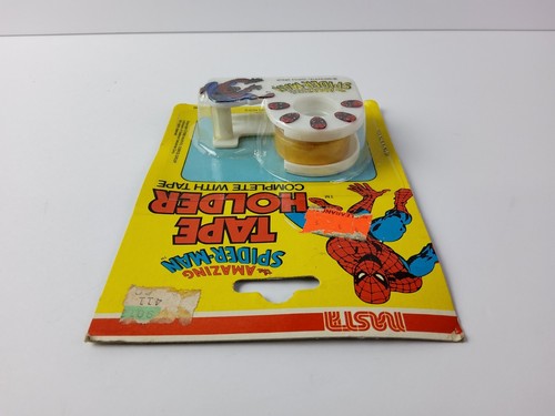 Vintage 1980 Amazing Spider-Man Tape Holder Dispenser Marvel Nasta NOS RARE NEW - Picture 9 of 10