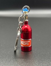 Schlüsselanhänger NOS Flasche Rot Nitro Turbo Lachgas Tuning Motor Auto