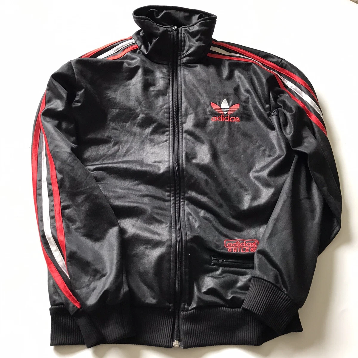 Adidas Pvc chile Vtg wet look shiny glanz Jacket S Black PVC eBay