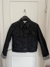 Mm6 Maison Margiela Cropped Denim Jacket Grey Size S