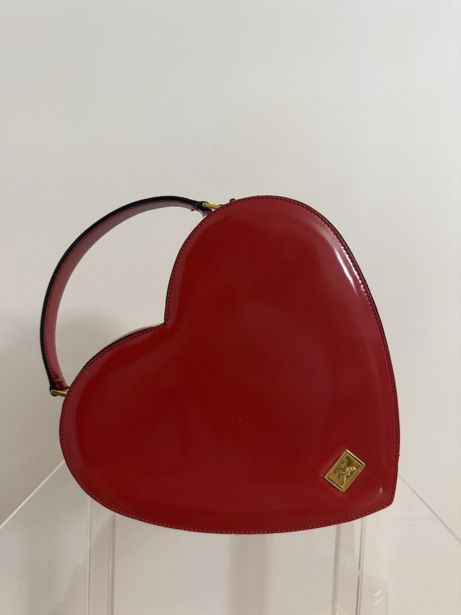 Moschino Red Heart Bag Rare Vintage 90s Purse 'The Nanny' Redwall