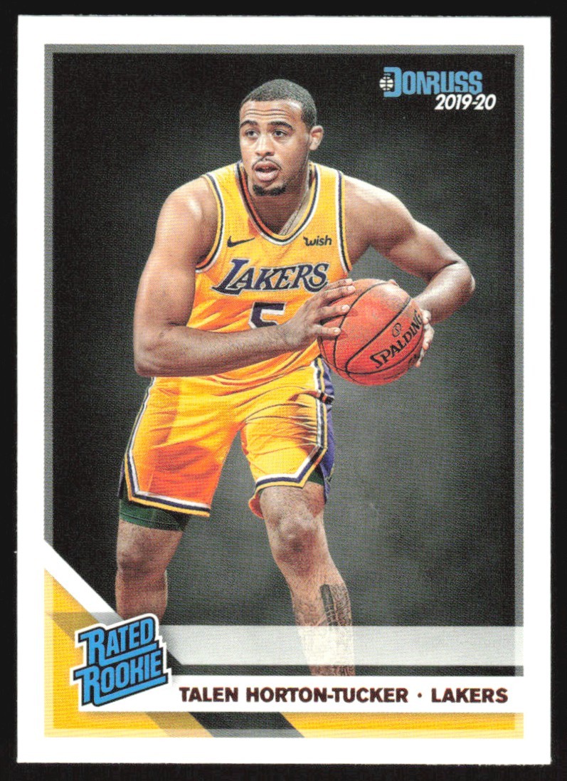 2019-20 Donruss Rated Rookie Talen Horton-Tucker RC #248 Los Angeles Lakers