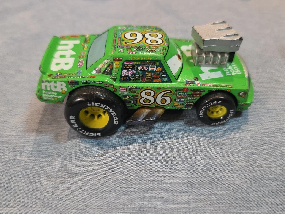 Disney Pixar Cars Hot Roddin Chick Hicks #86 Deluxe 1:43 Disney Store Foto 4 de 4