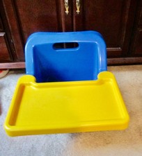 Vintage Safety 1st Travel On The Go Fold Up Space Saver Booster Seat w/tray U3