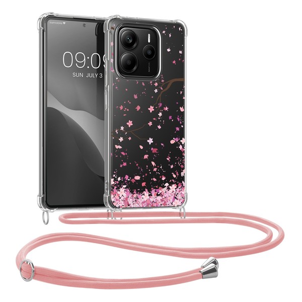 HüLle FüR Xiaomi Redmi Note 14 5G Nicht FüR 4G Mit UmhäNgekette Handy Cover Case-image