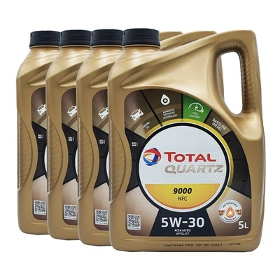 Total quartz 9000 NFC SAE 5W-30 L'Huile De Moteur Ford WSS-M2C913-D, 4x5 Litre - Photo 1/3