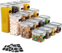 Vorratsdosen 2,8L 30Cm Luftdicht 16Er Set Bpa-Frei KüChe Aufbewahrung 16 StüCk
