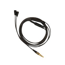 3.5mm Cable With Remote Mic For iphone to For Sennheiser IE8 IE 80 Headphone