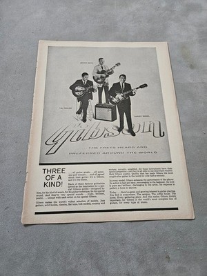 TBOOK58 MAGAZINE ADVERT 11X8'' GIBSON - JOHNNY SMITH, BARNEY KESSEL 