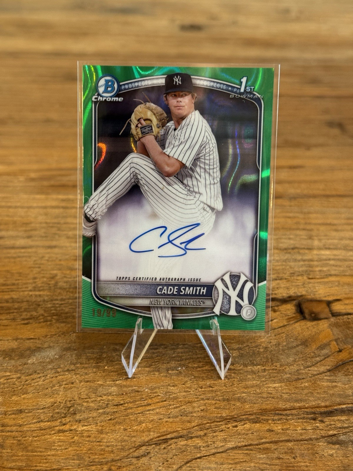 Cade Smith - Bowman 1st Auto Green Lava /99 - 2025 Bowman Chrome