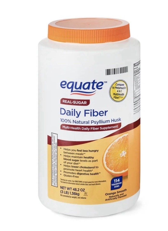 Equate Daily Fiber Orange Smooth Fiber Powder, 48.2 oz | eBay