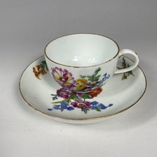 1774-1814 Marcolini Antique Meissen Coffee Cup Saucer