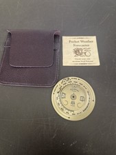 Weather Forecaster/ Pocket Barometer Brass.