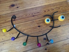 Pylones Caterpillar Vintage Retro 50s Spudnik Atomic Ball Coat Hanging Wall Hook