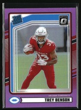 2024 Donruss #326 Trey Benson Optic Rated Rookies Preview Pink