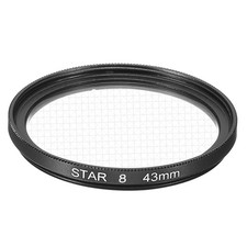 43mm Star Lens Filter, Starburst Lens Filter 8 Points