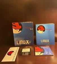 Official Redhat Linux 5.1 Operating System Vintage Red Hat Software CD