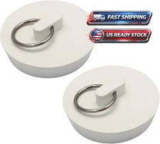Bathtub Drain Stopper 2 Pack, 5 inches Silicone Tub Stopper Drain Cover, Bath